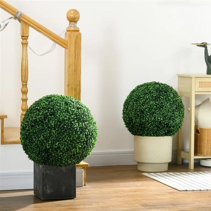 Artificial Boxwood Topiary Ball
