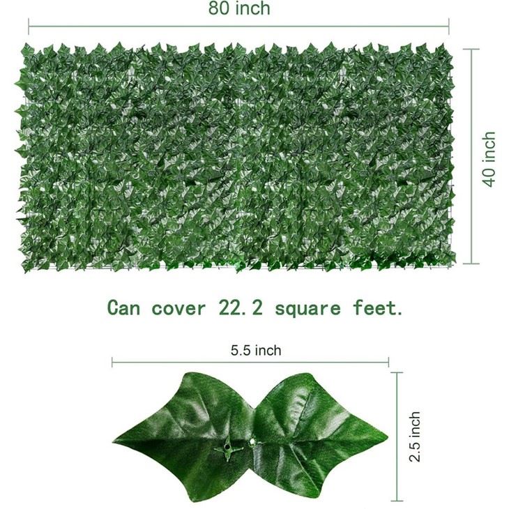 Artificial Ivy Privacy Fence