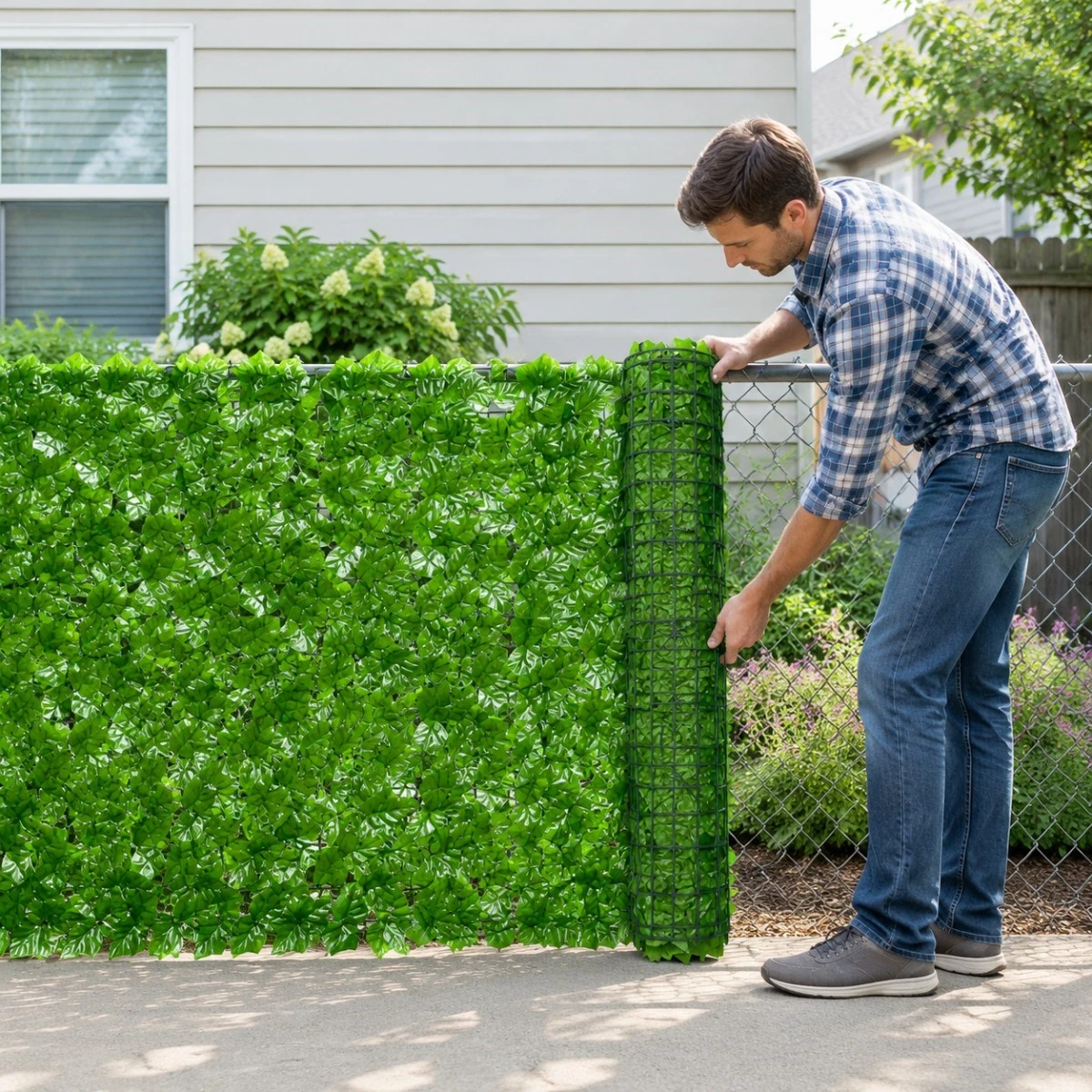 Custom Fake Hedge Fence Custom Fake Hedge Fence